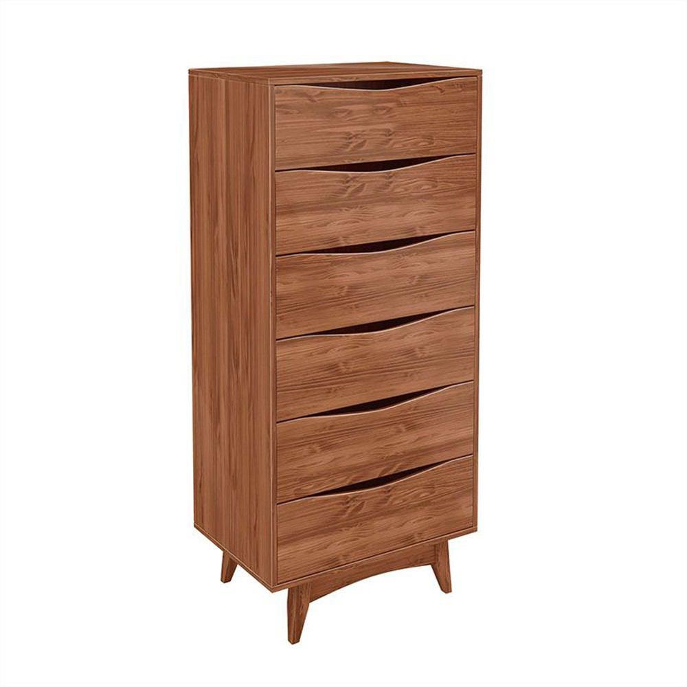 Manhattan Comfort Modern Rustic 6-Drawer Hamilton 53.54" Tall Dresser