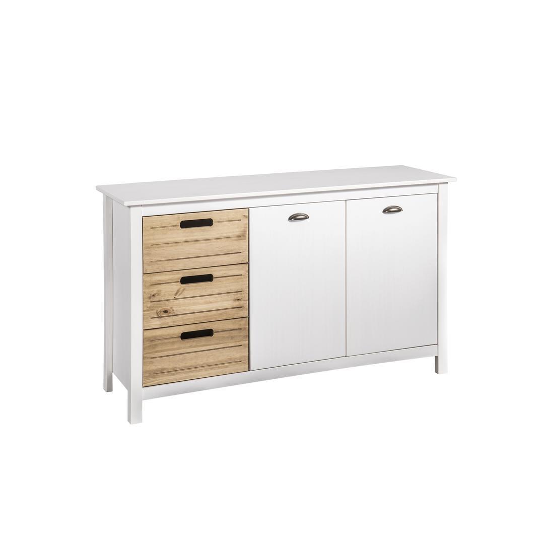 Manhattan Comfort Mid-Century Modern-Rustic 3-Drawer Irving 51.18" Dresser Cabinet 4.0