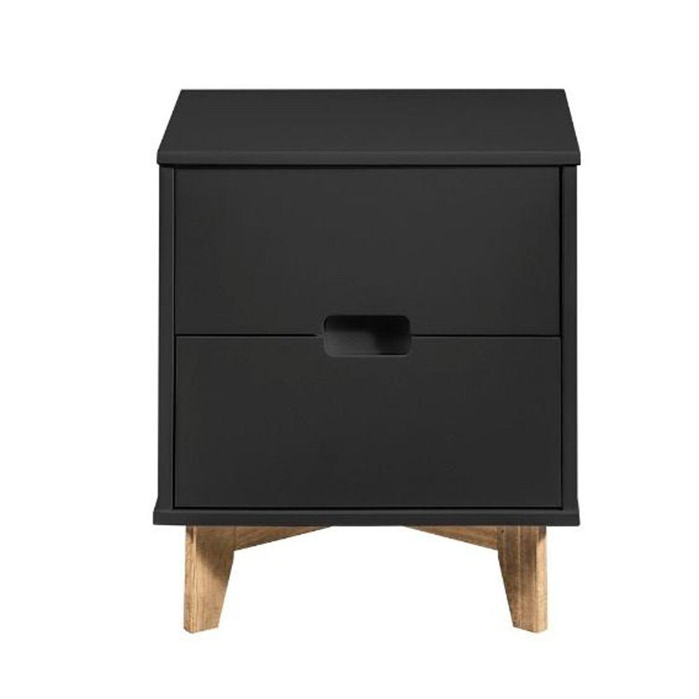Manhattan Comfort Modern 2-Drawer Glenmore Nightstand