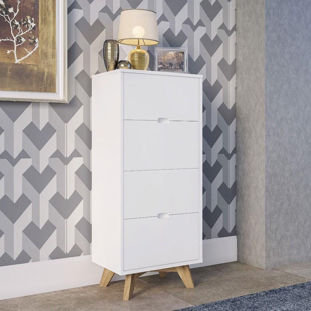 Manhattan Comfort Modern 4-Drawer Glenmore 41.14" Tall Dresser