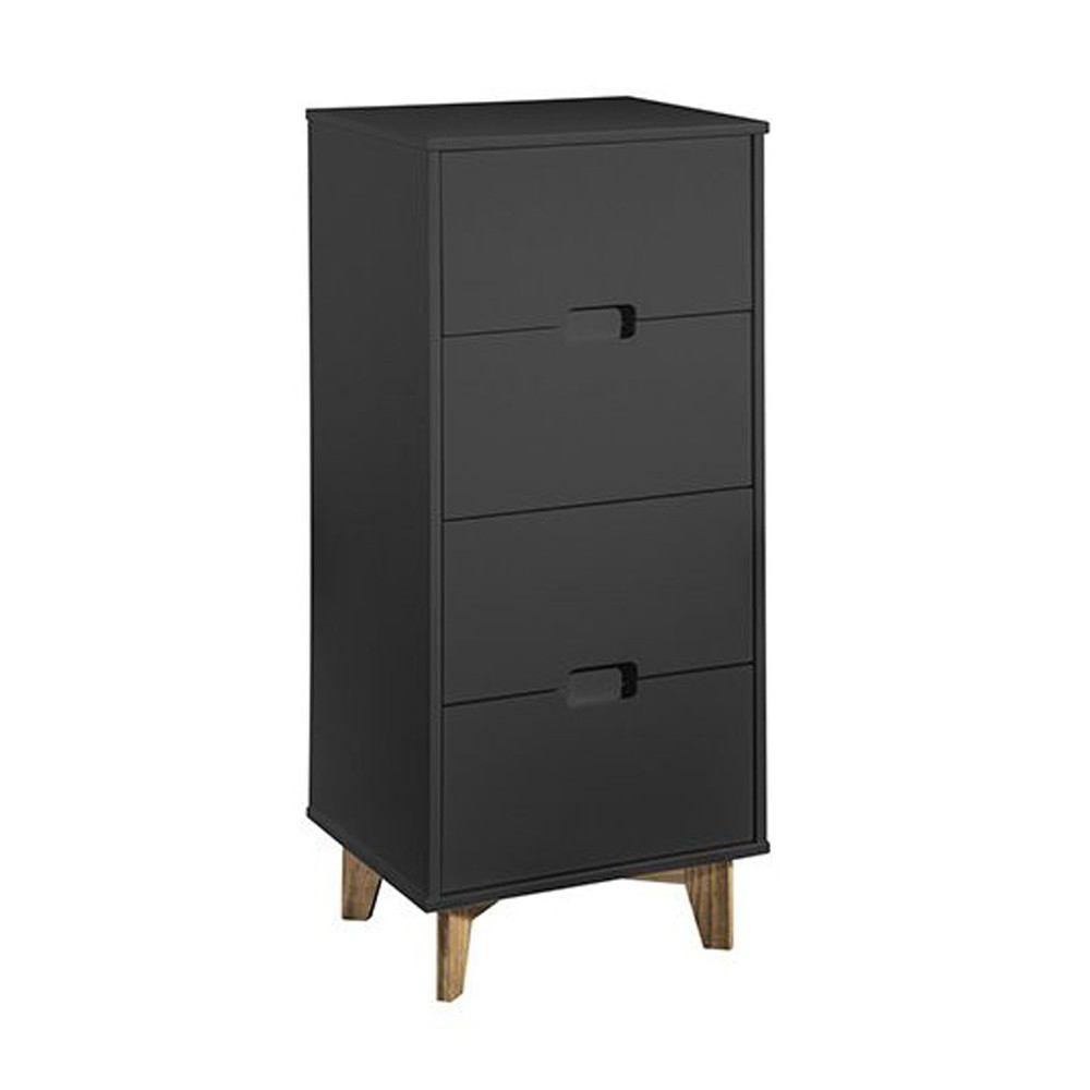 Manhattan Comfort Modern 4-Drawer Glenmore 41.14" Tall Dresser