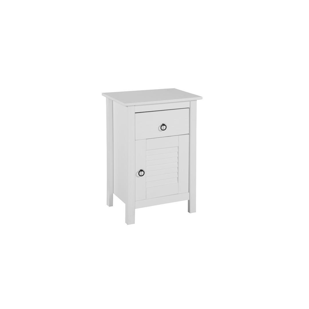 Manhattan Comfort Modern Country 1-Drawer Sullivan Nightstand