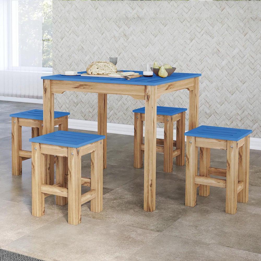 Manhattan Comfort 5-Piece Stillwell 31.5" Square Dining Set