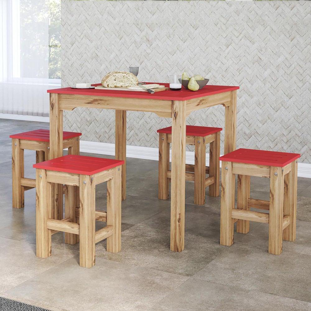 Manhattan Comfort 5-Piece Stillwell 31.5" Square Dining Set