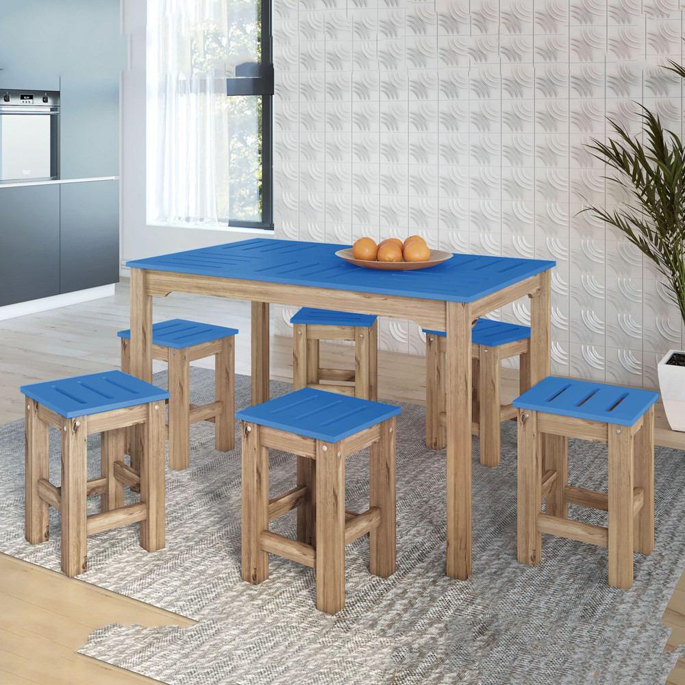 Manhattan Comfort 7 - Piece Stillwell 47.25" Rectangle Dining Set