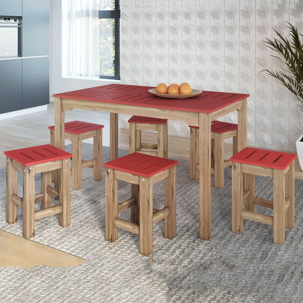 Manhattan Comfort 7 - Piece Stillwell 47.25" Rectangle Dining Set