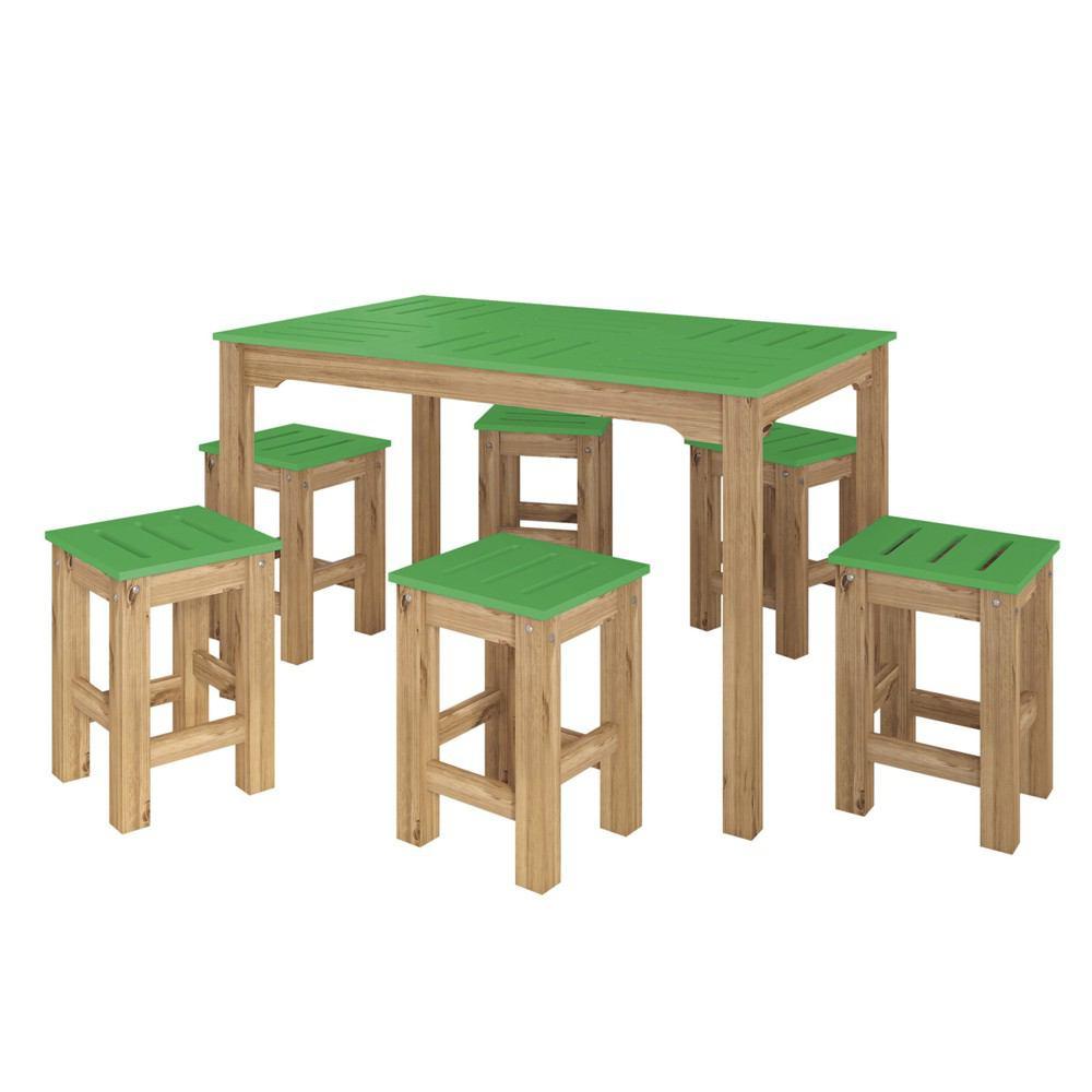 Manhattan Comfort 7 - Piece Stillwell 47.25" Rectangle Dining Set