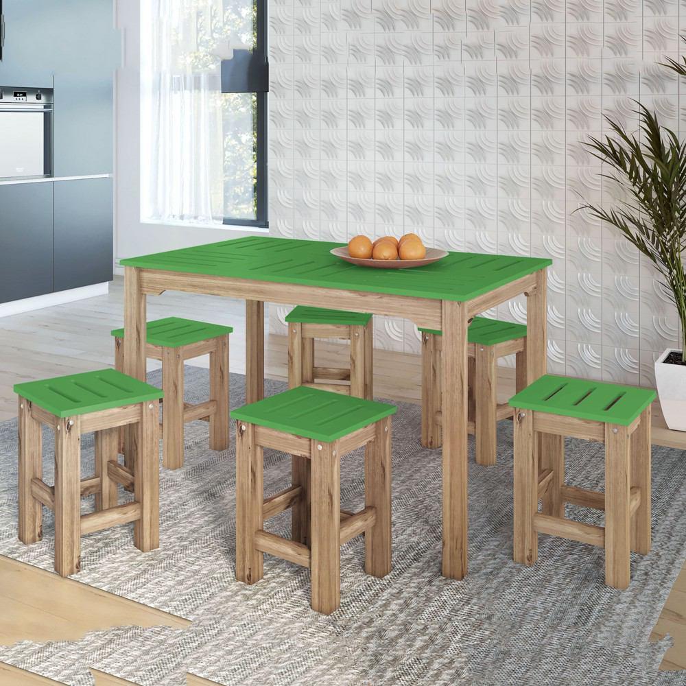 Manhattan Comfort 7 - Piece Stillwell 47.25" Rectangle Dining Set