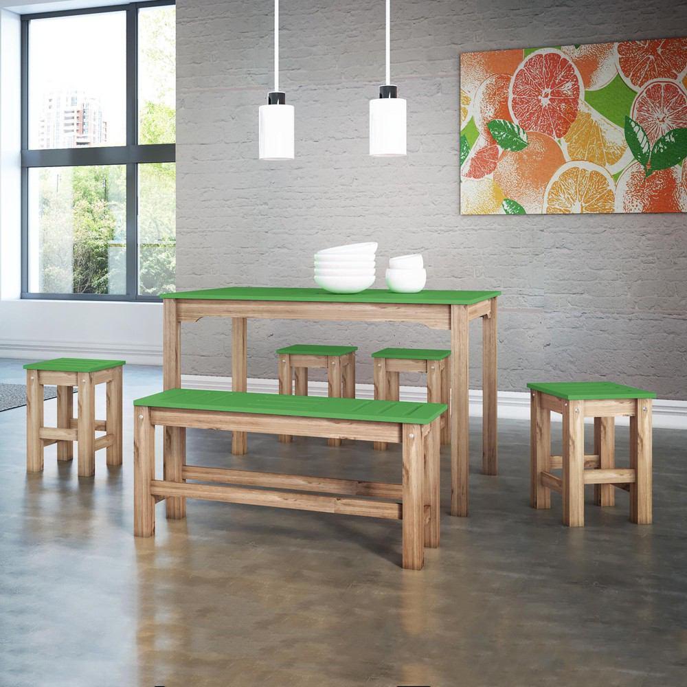 Manhattan Comfort 6 - Piece Stillwell 47.25" Rectangle Dining Set 1.0