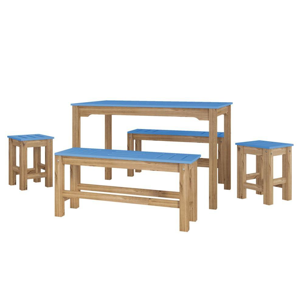 Manhattan Comfort 5 - Piece Stillwell 47.25" Rectangle Dining Set