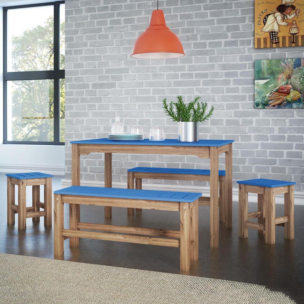 Manhattan Comfort 5 - Piece Stillwell 47.25" Rectangle Dining Set