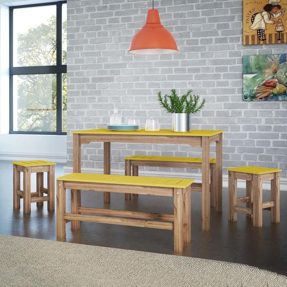 Manhattan Comfort 5 - Piece Stillwell 47.25" Rectangle Dining Set