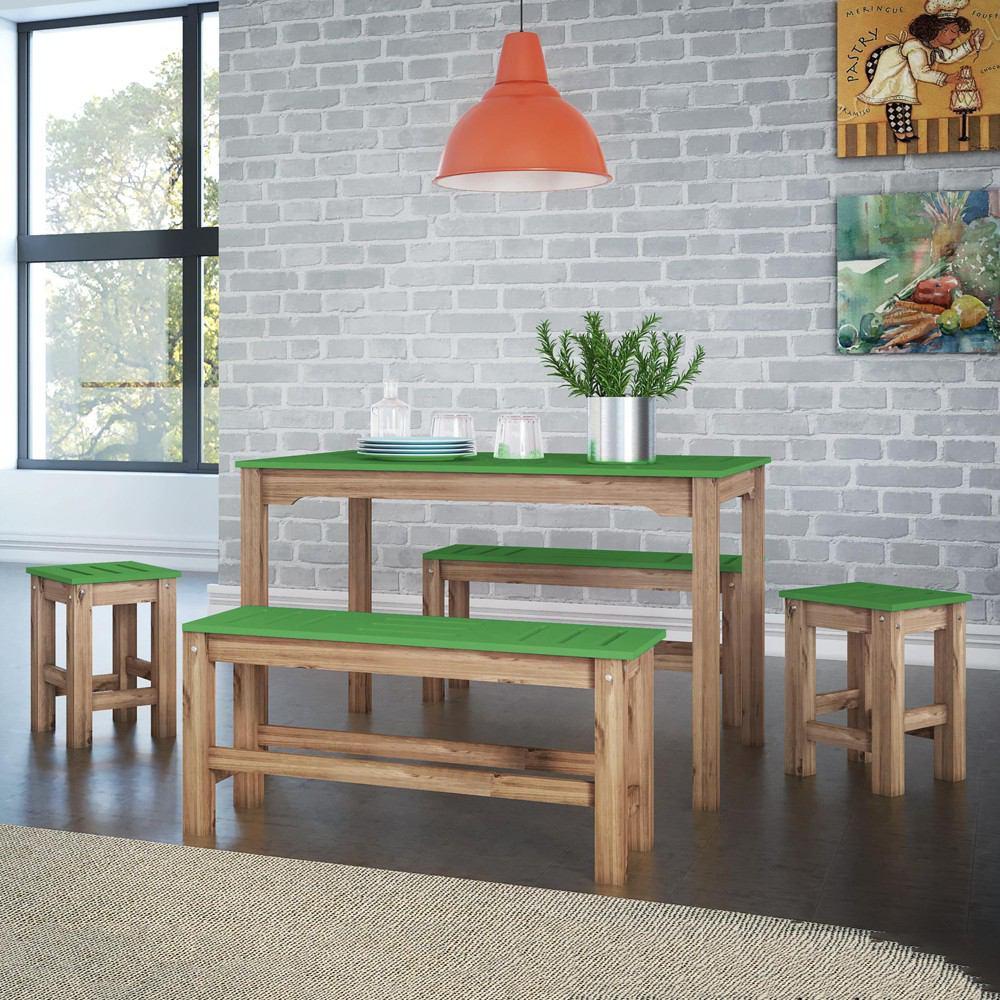 Manhattan Comfort 5 - Piece Stillwell 47.25" Rectangle Dining Set