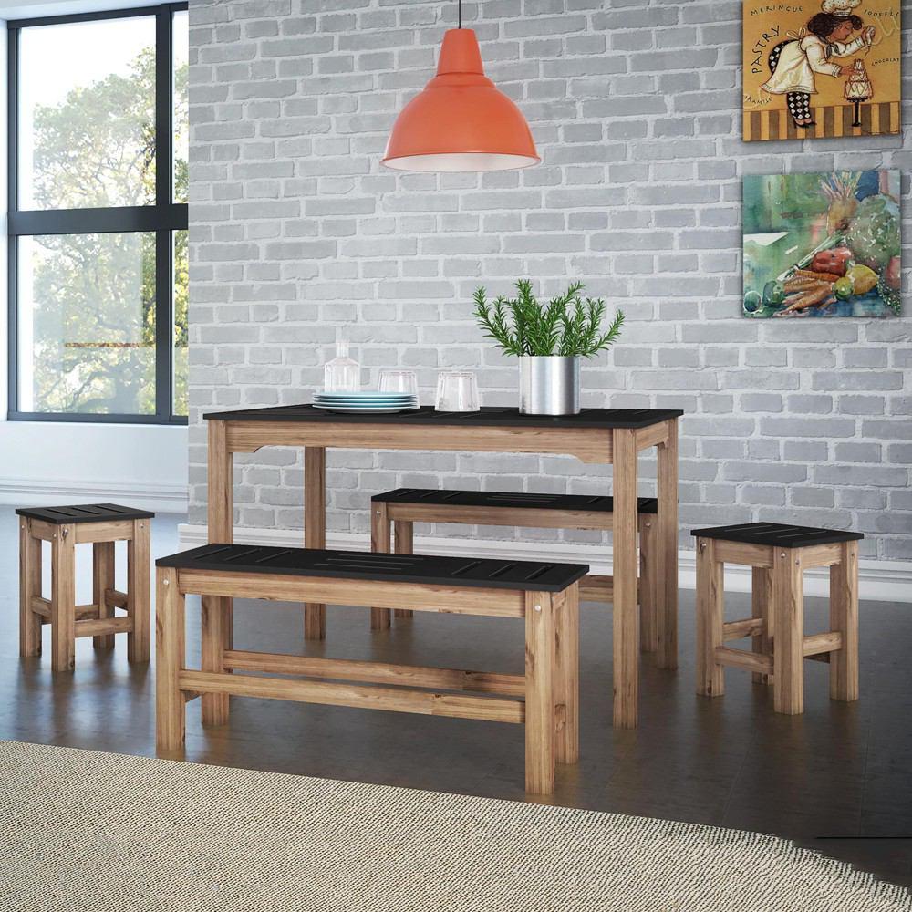 Manhattan Comfort 5 - Piece Stillwell 47.25" Rectangle Dining Set