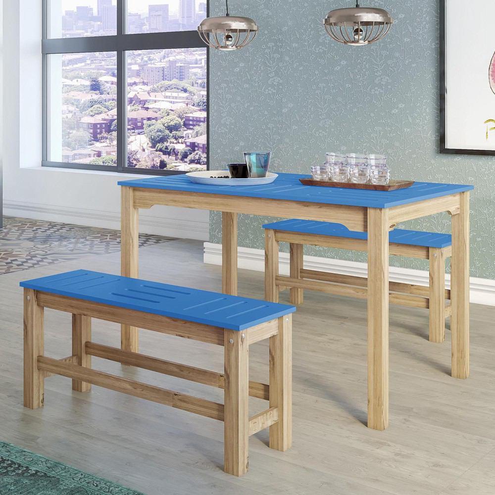 Manhattan Comfort 6 - Piece Stillwell 47.25" Rectangle Dining Set 2.0