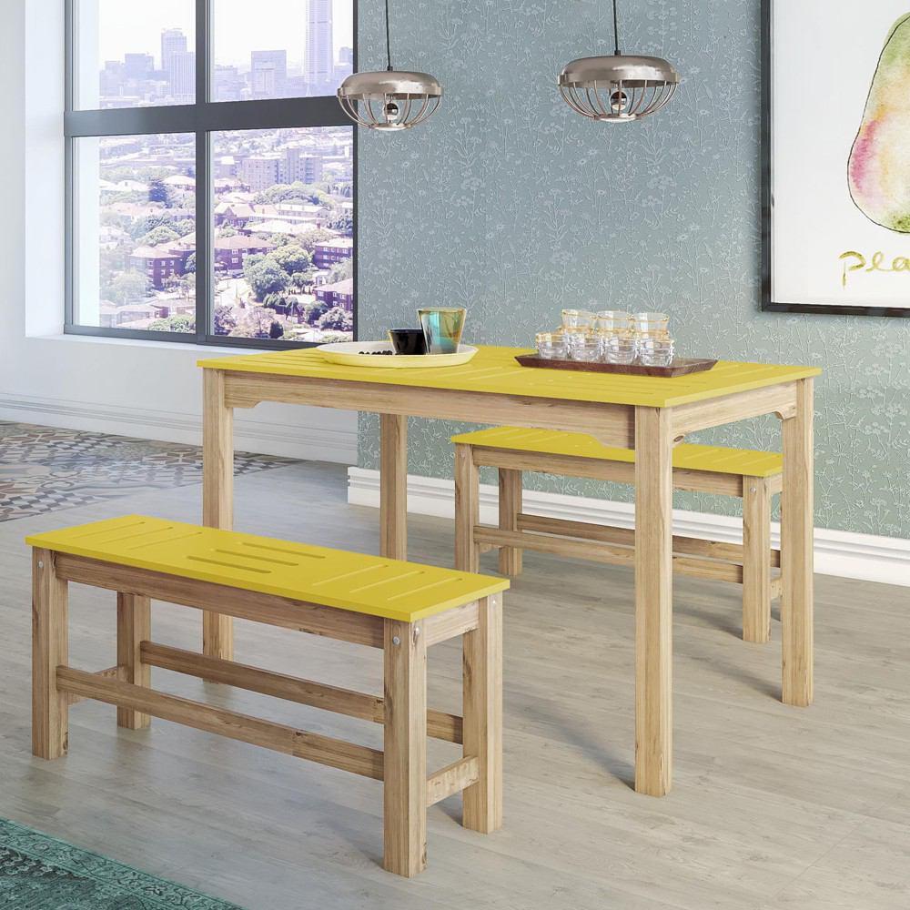 Manhattan Comfort 6 - Piece Stillwell 47.25" Rectangle Dining Set 2.0