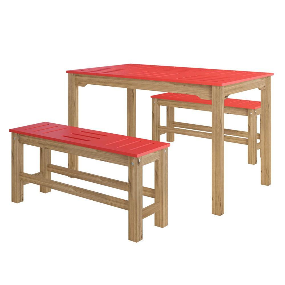 Manhattan Comfort 6 - Piece Stillwell 47.25" Rectangle Dining Set 2.0