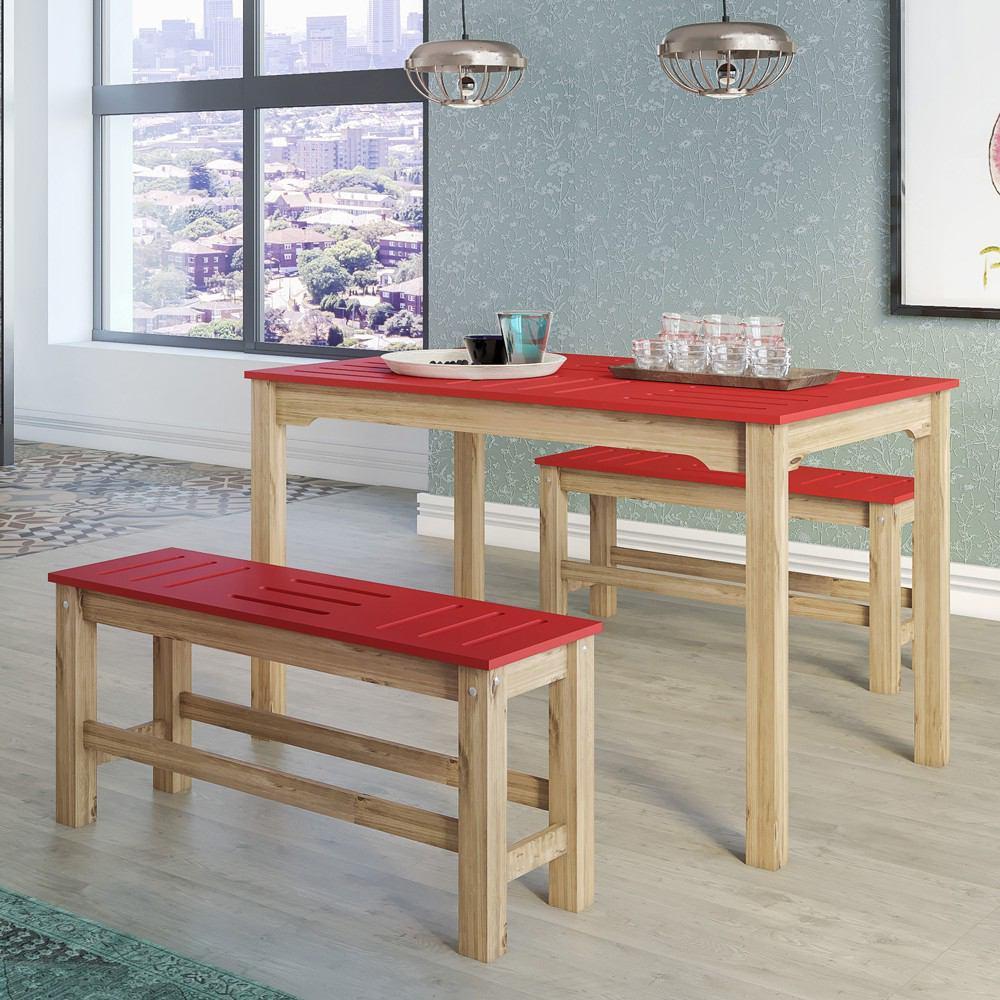 Manhattan Comfort 6 - Piece Stillwell 47.25" Rectangle Dining Set 2.0