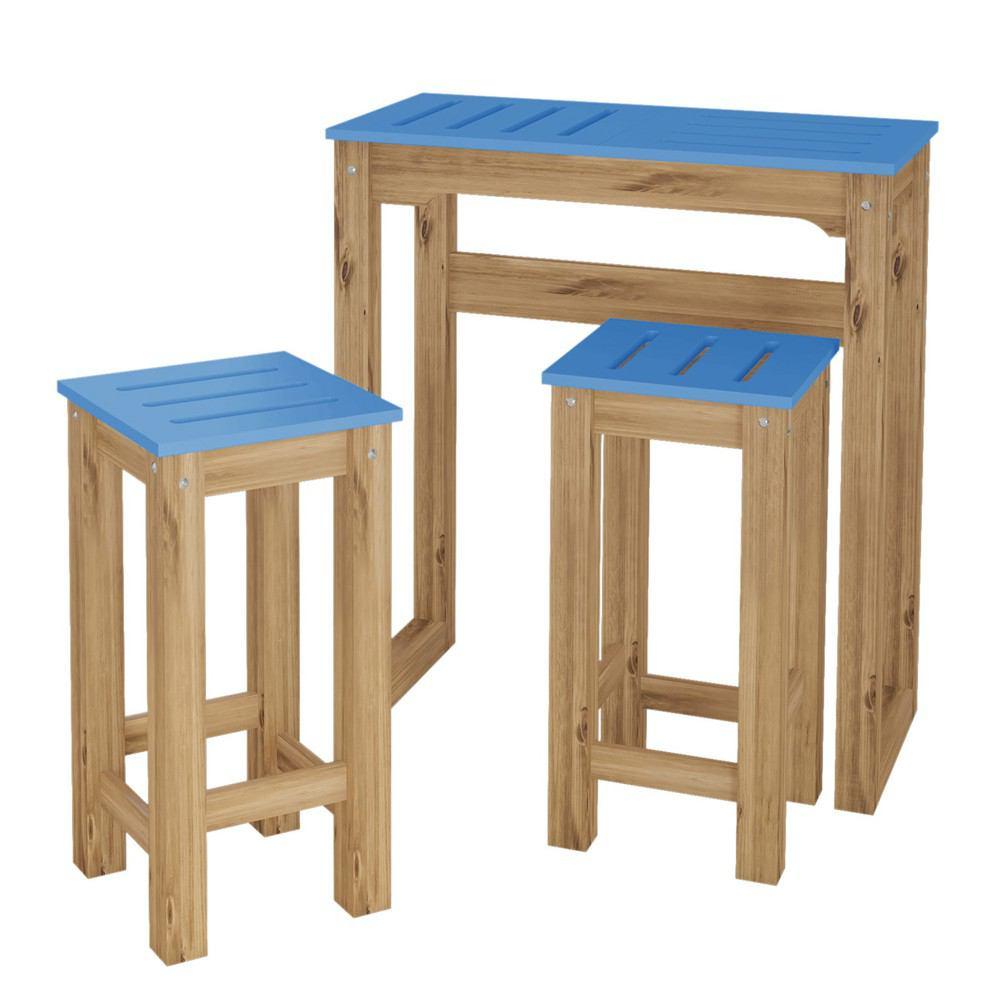 Manhattan Comfort 3 - Piece Stillwell 31.5" Bar Kitchen Set