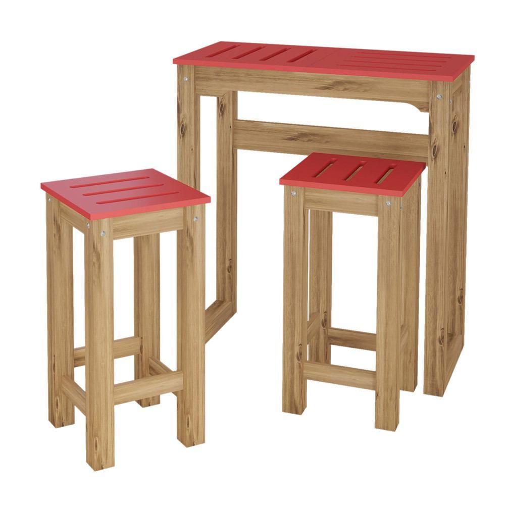 Manhattan Comfort 3 - Piece Stillwell 31.5" Bar Kitchen Set