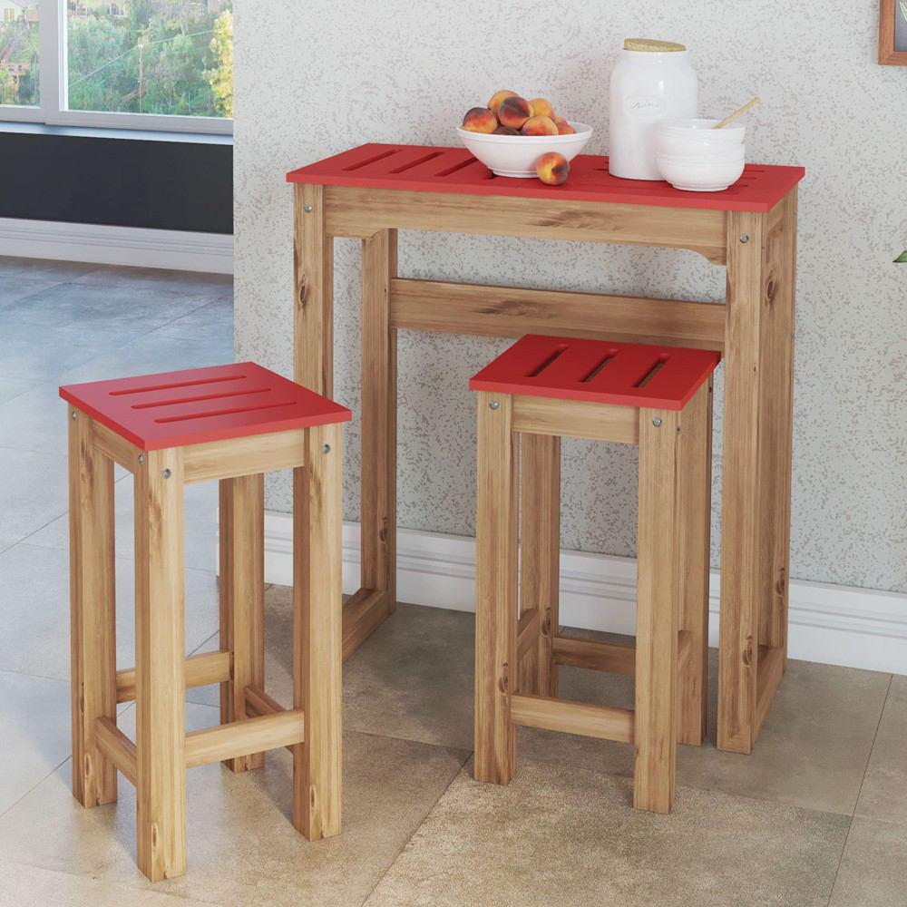 Manhattan Comfort 3 - Piece Stillwell 31.5" Bar Kitchen Set