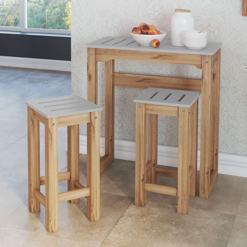 Manhattan Comfort 3 - Piece Stillwell 31.5" Bar Kitchen Set