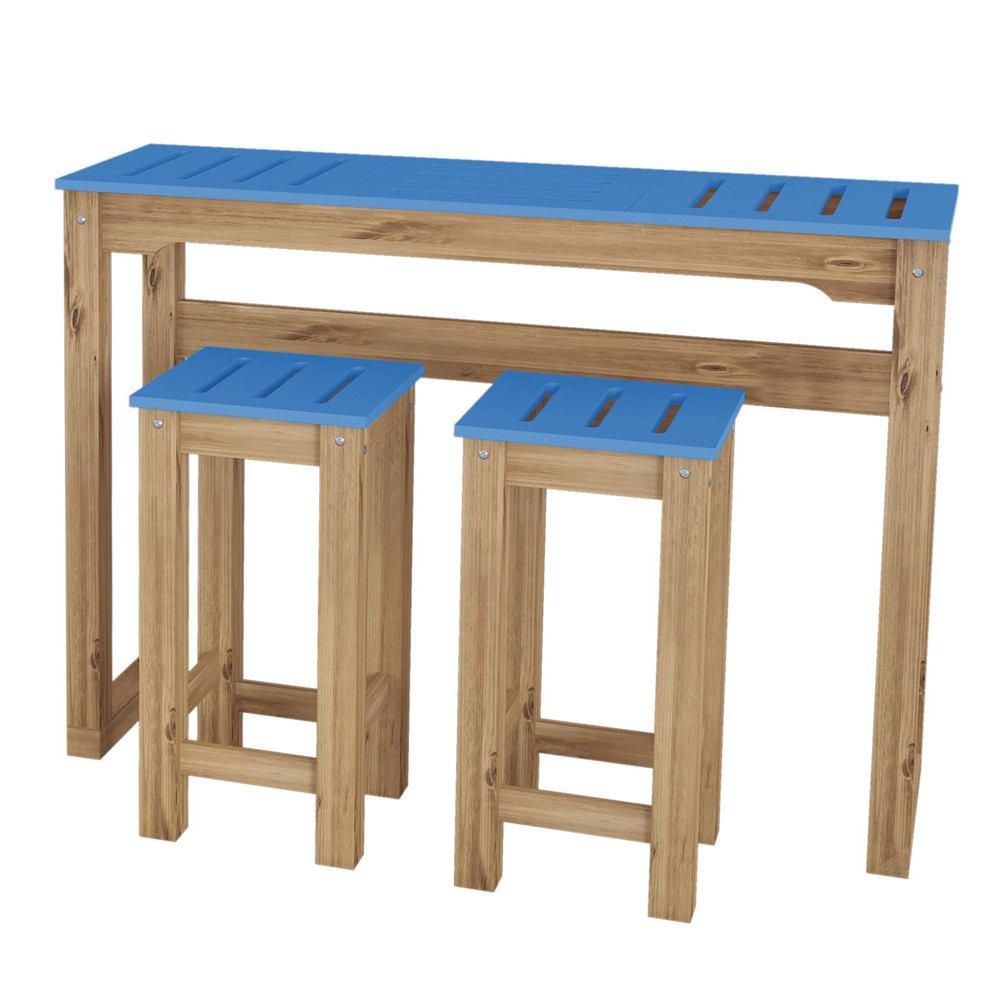 Manhattan Comfort 3 - Piece Stillwell 47.3" Bar Kitchen Set