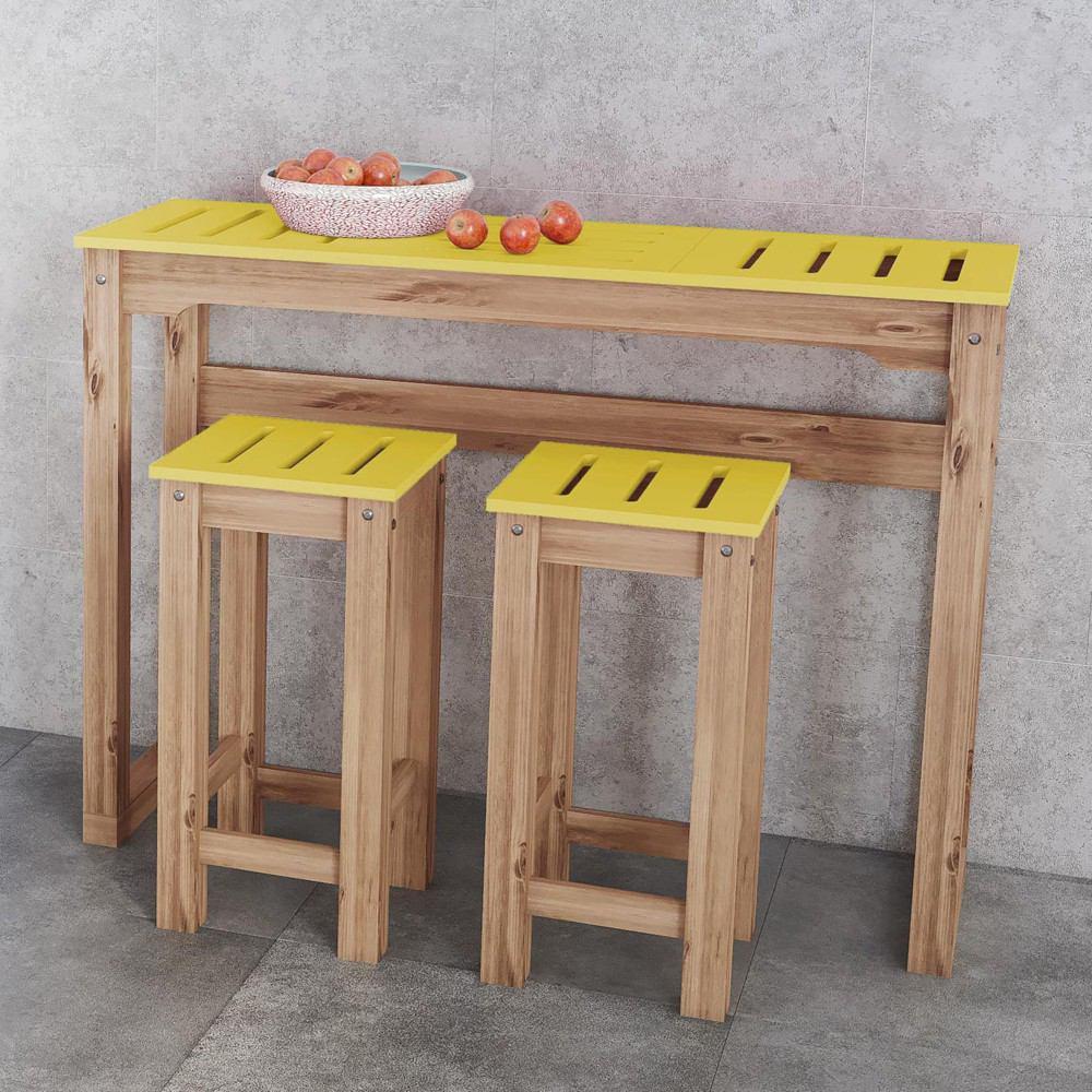 Manhattan Comfort 3 - Piece Stillwell 47.3" Bar Kitchen Set