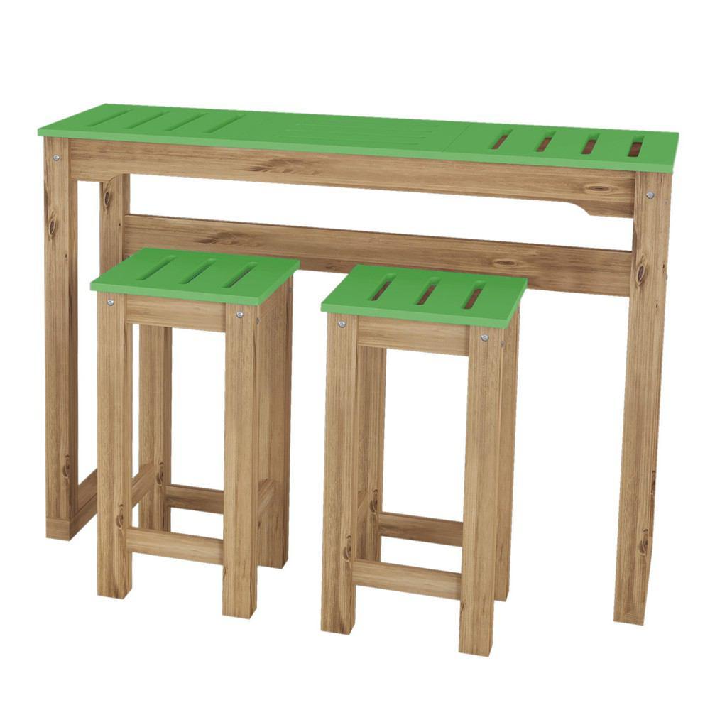 Manhattan Comfort 3 - Piece Stillwell 47.3" Bar Kitchen Set
