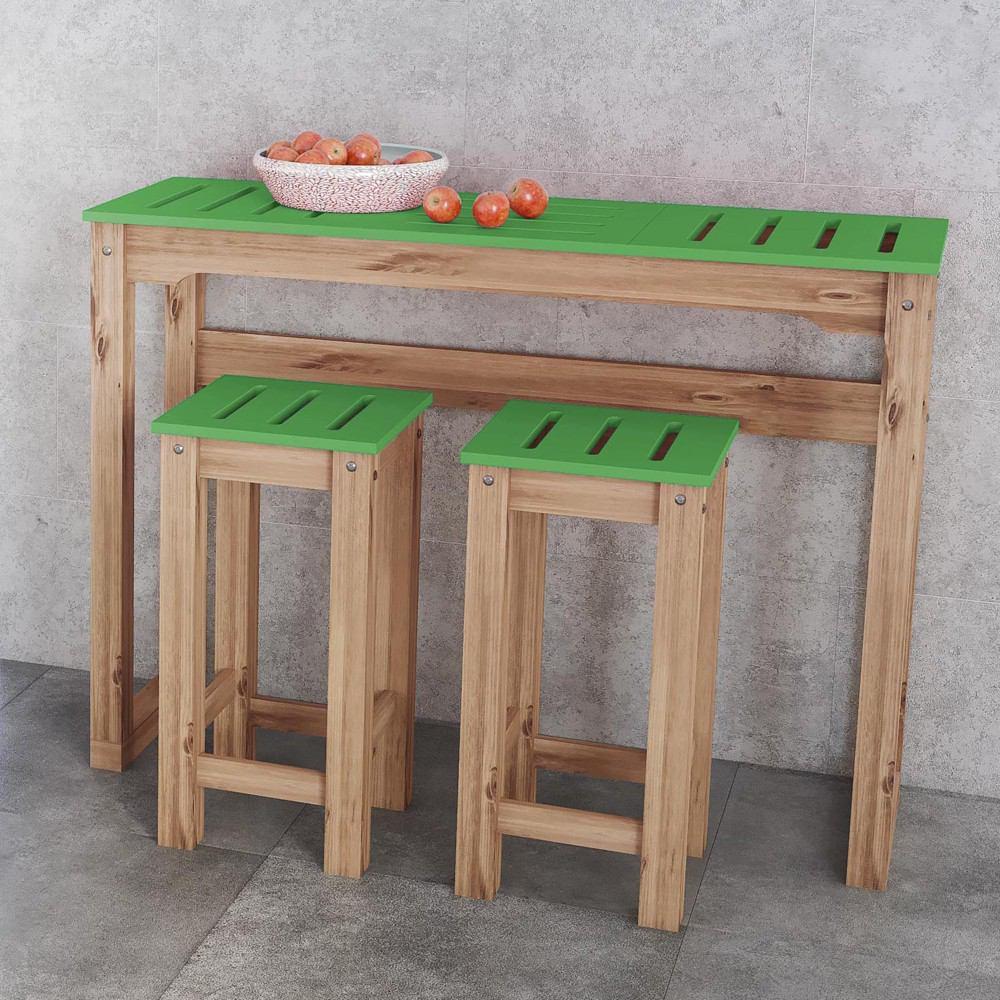Manhattan Comfort 3 - Piece Stillwell 47.3" Bar Kitchen Set