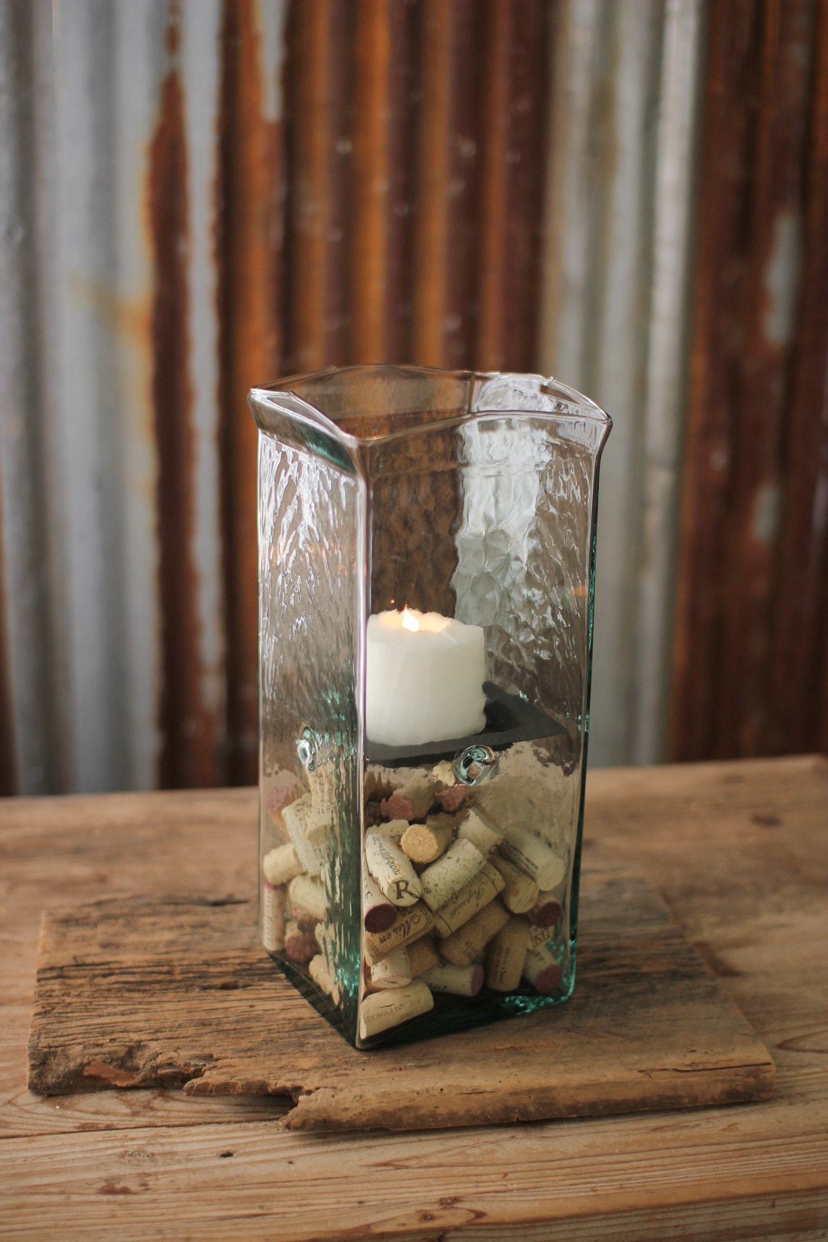 Kalalou Giant Square Candle Hurricane