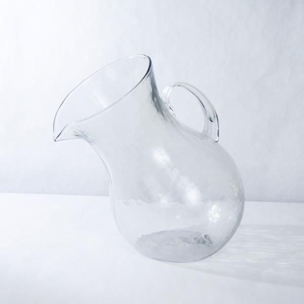 Kalalou Glass Tilted Pitcher
