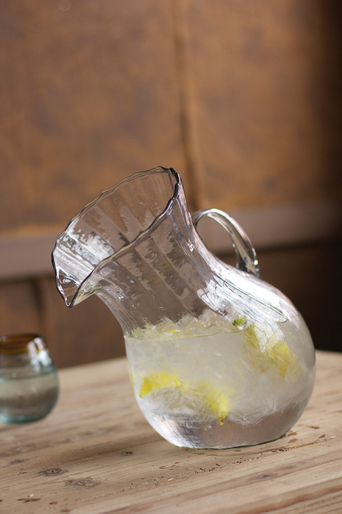 Kalalou Ribbed Tilted Pitcher