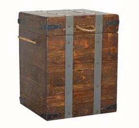 2-Day Designs Captain's Chest End Table