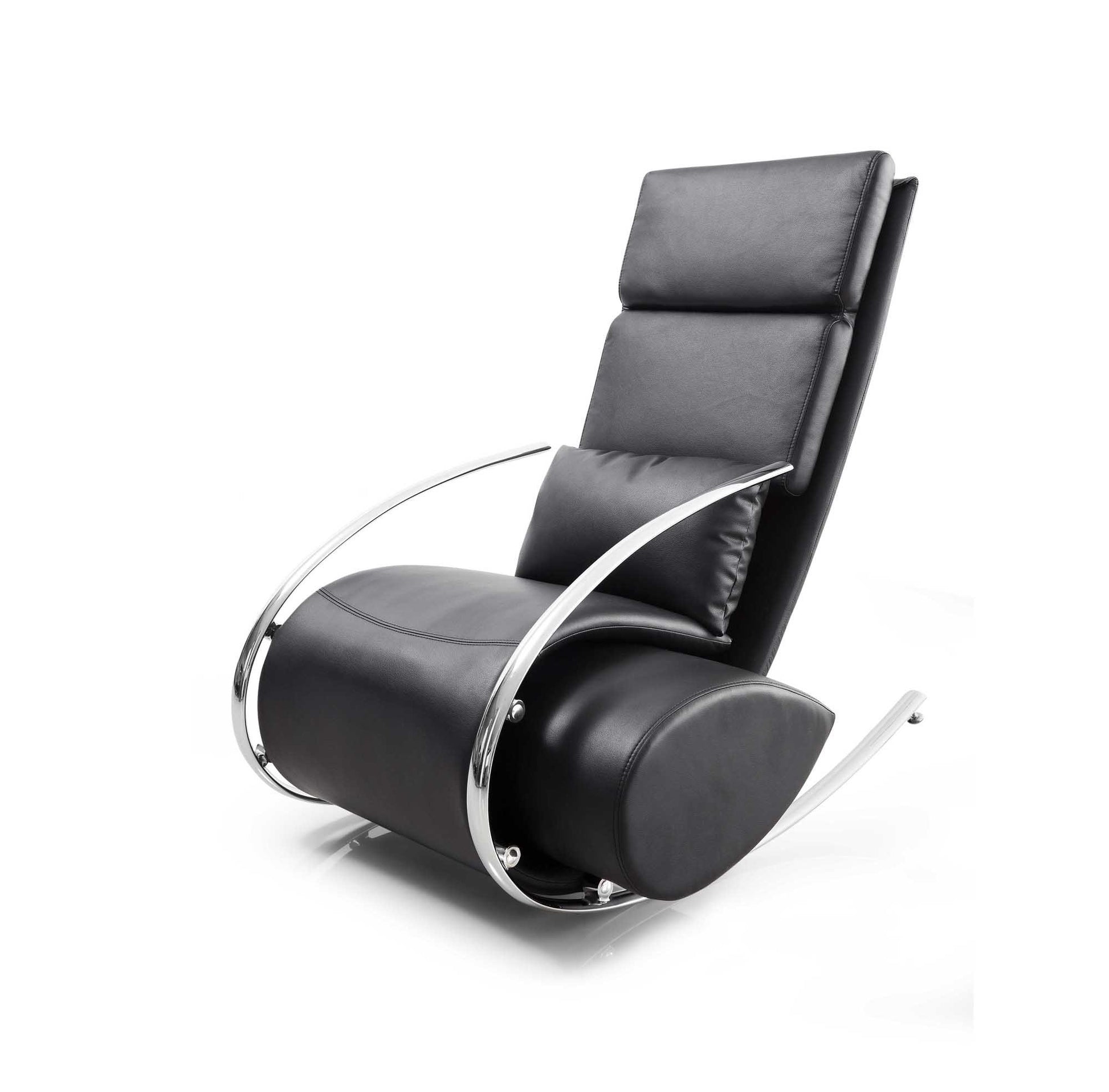 Whiteline Chloe Rocker Chair & Ottoman