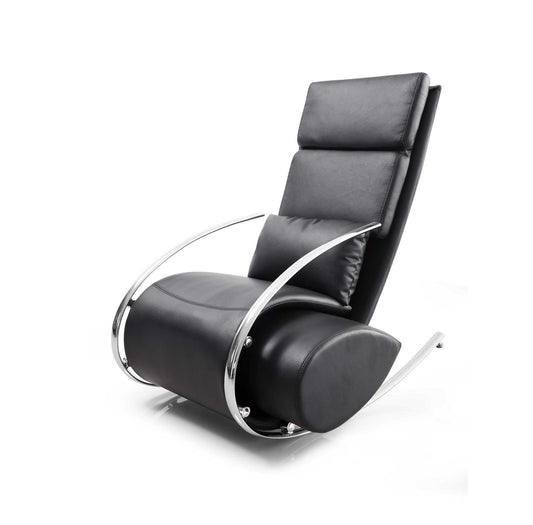 Whiteline Chloe Rocker Chair & Ottoman