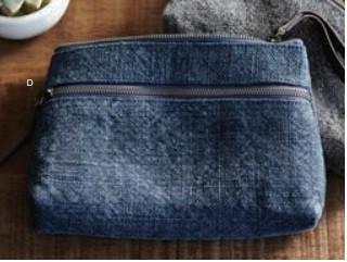 Roost Washed Linen Clutch Bags - Set/3