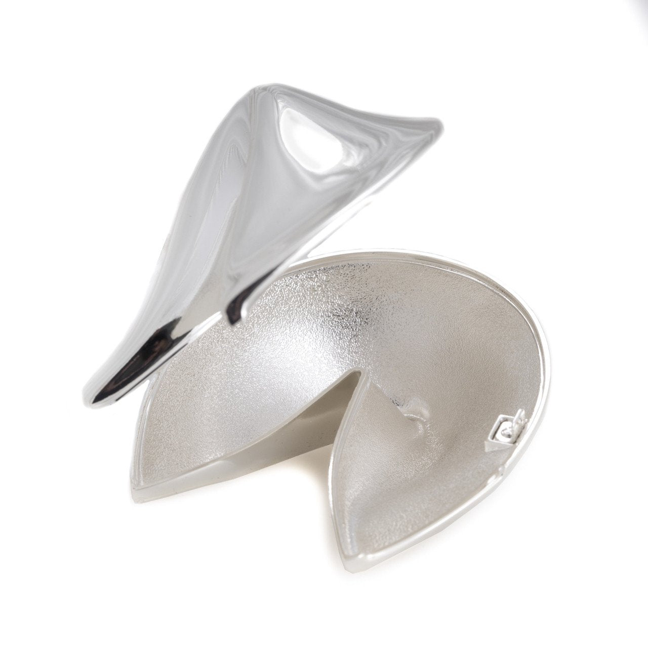 Bey-Berk Silver Plated "Fortune Cookie" Box