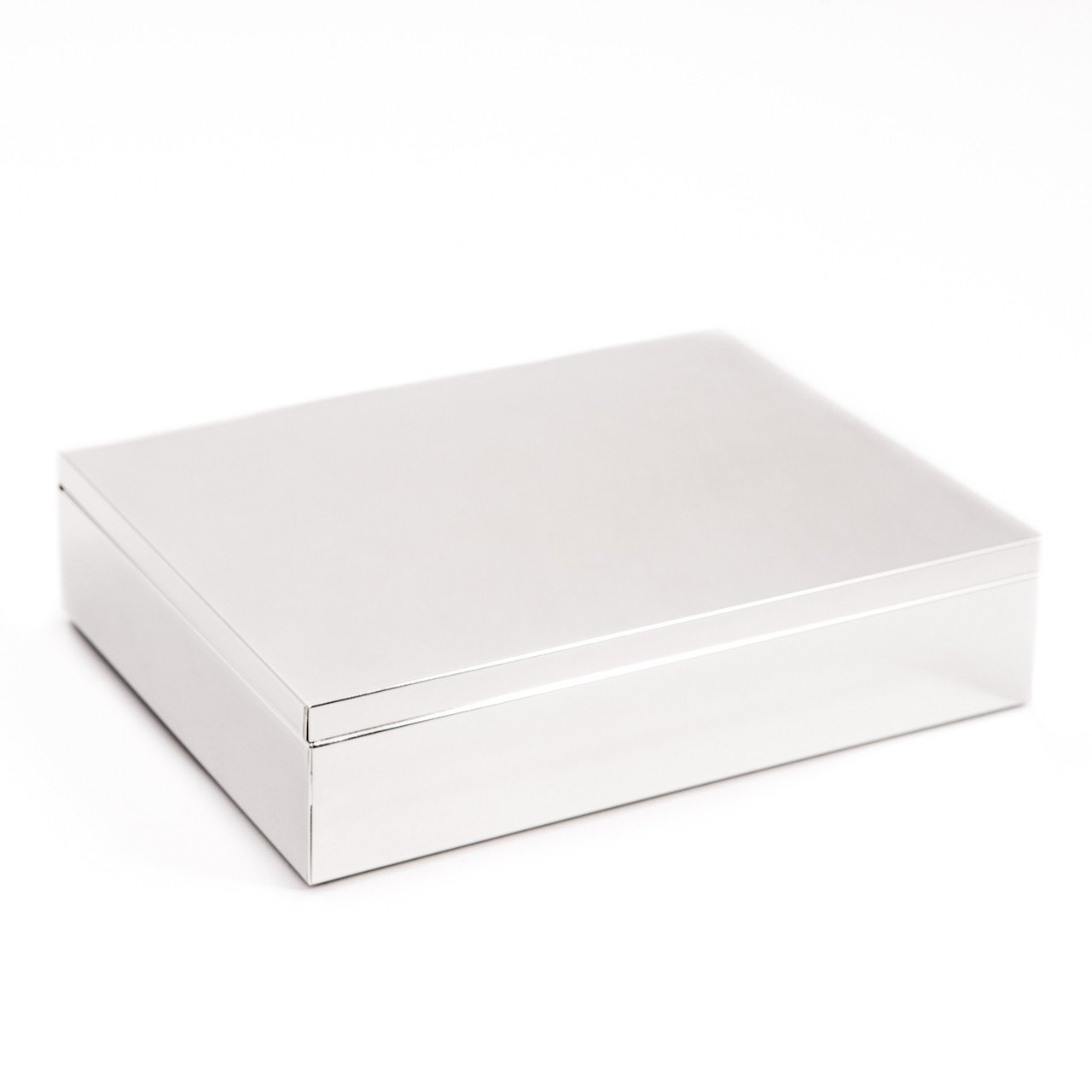 Bey-Berk Silver Plated Rectangular Hinged Box