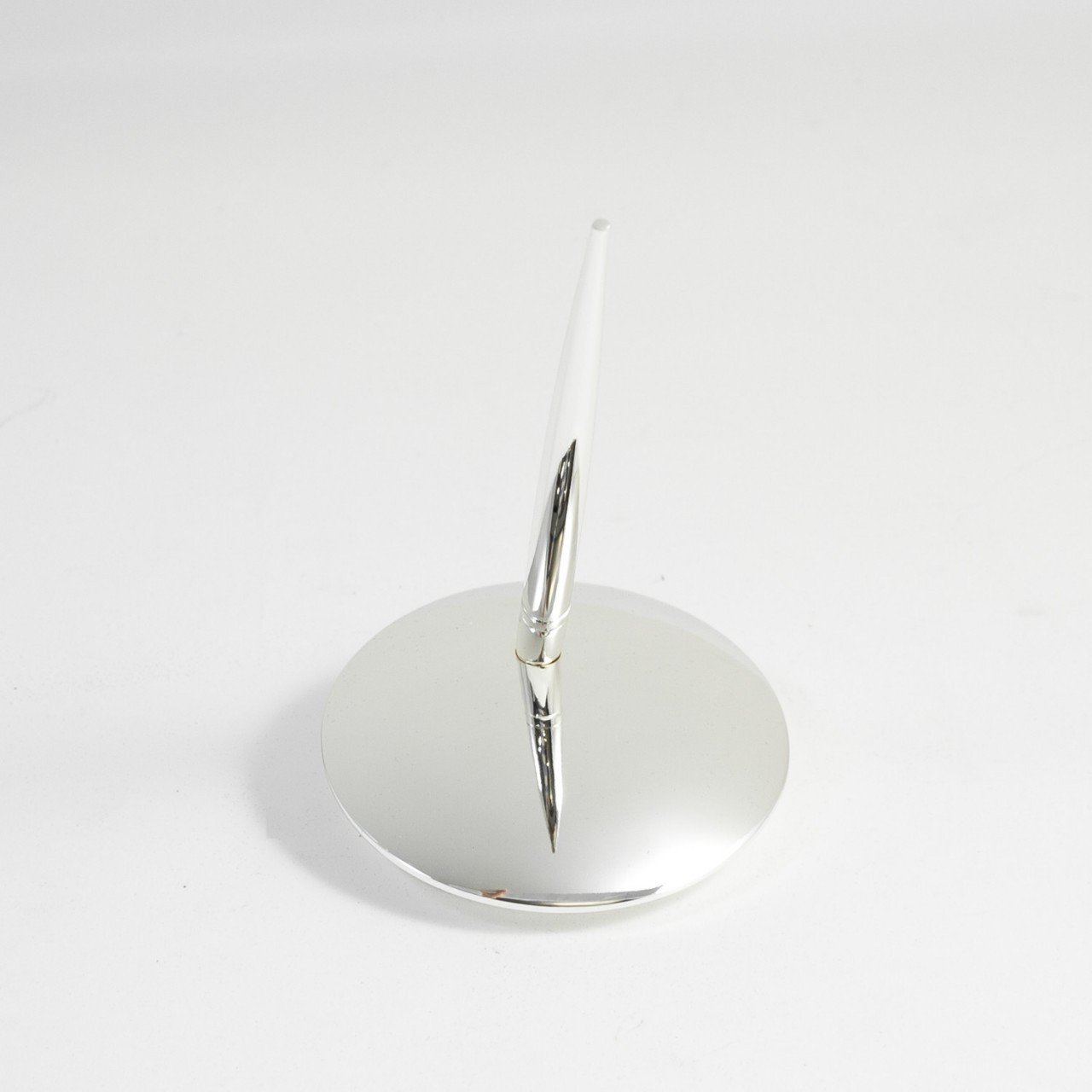 Bey-Berk Silver Plated Pen Holder with Pen