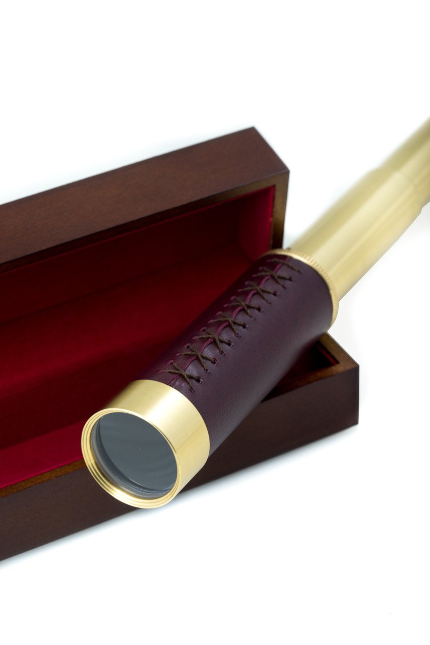 Bey-Berk Brass Telescope In Presentation Box