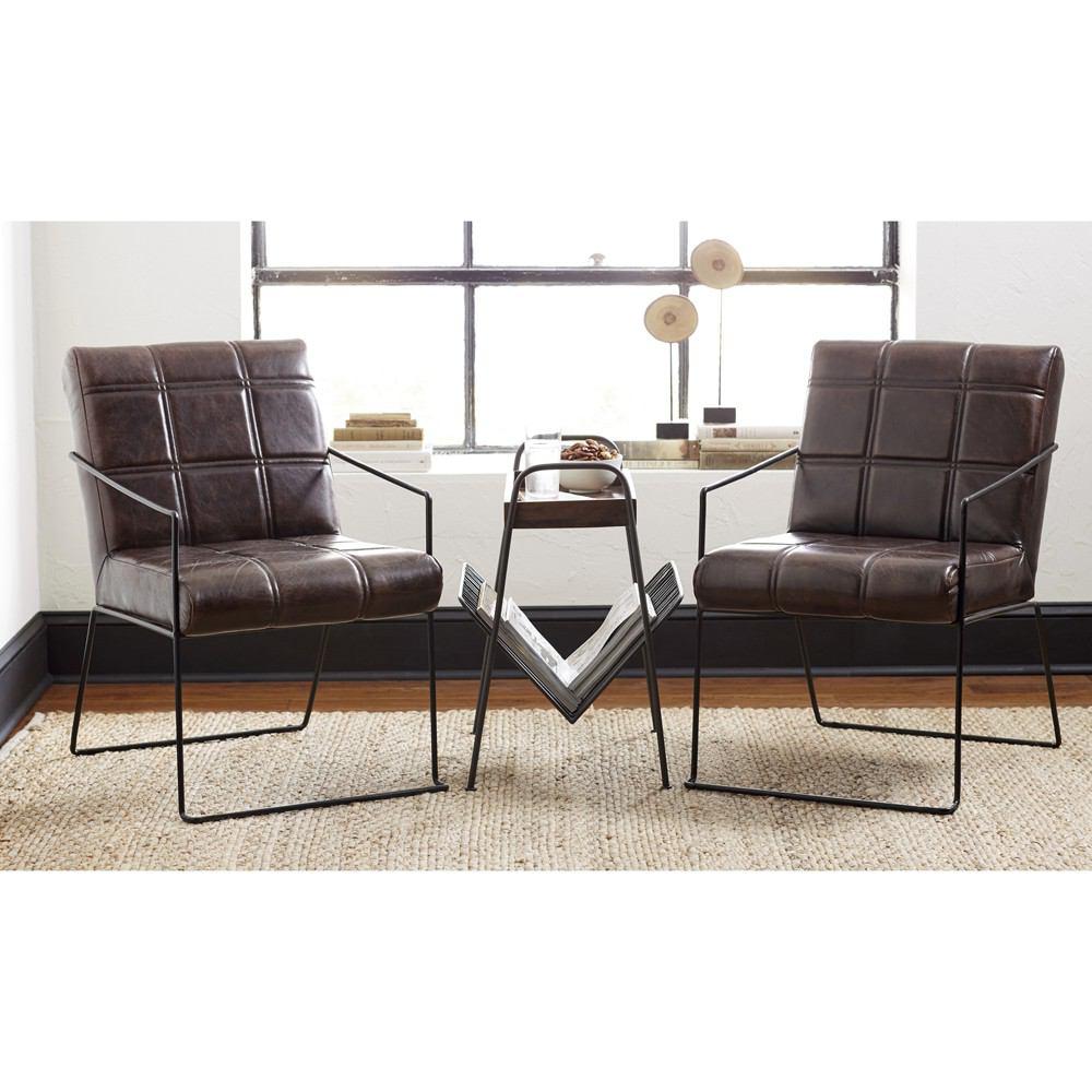Jofran Global Archive Magazine Rack Chairside Table