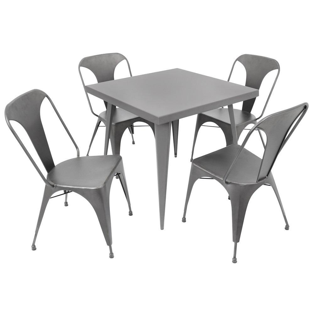 LumiSource Pair of Austin Dining Chairs Set of