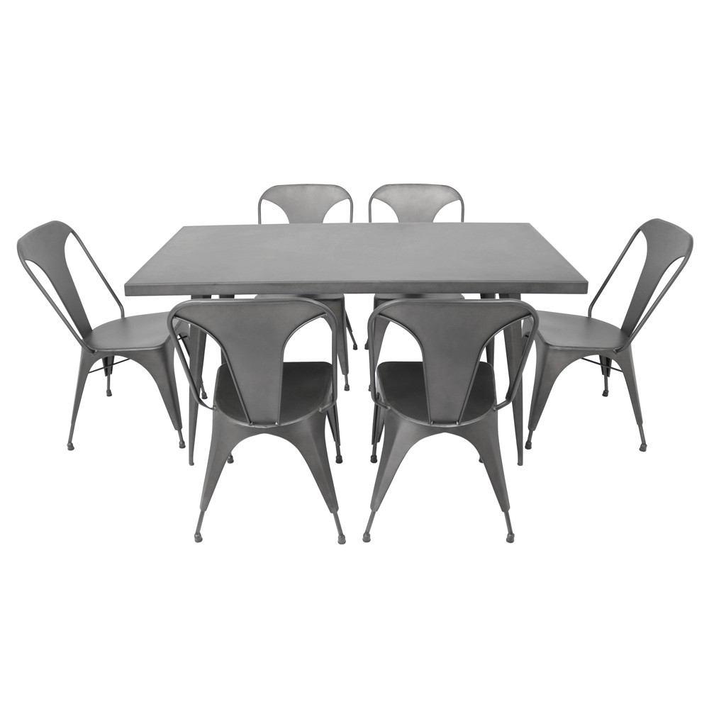 LumiSource Pair of Austin Dining Chairs Set of