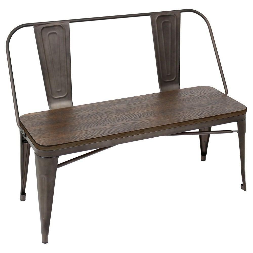 LumiSource Oregon Dining Set - Bench