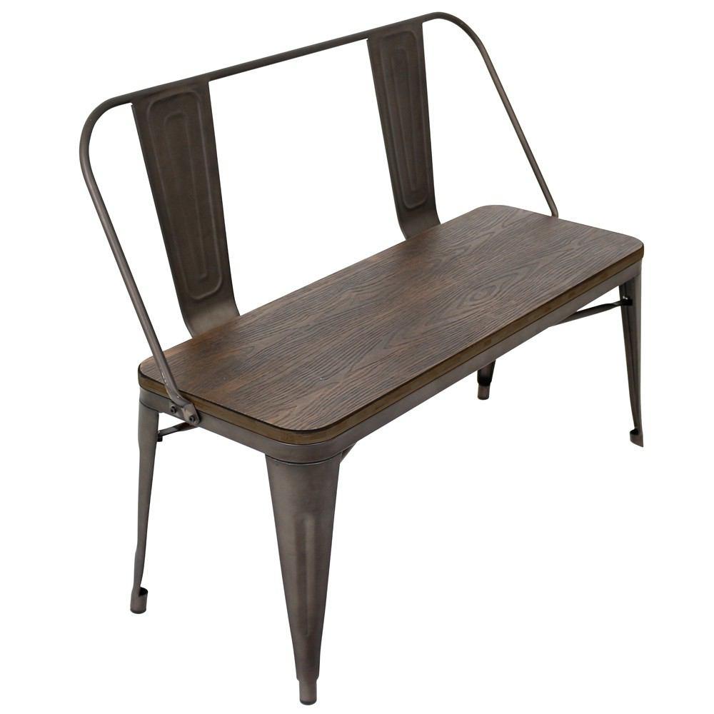 LumiSource Oregon Dining Set - Bench