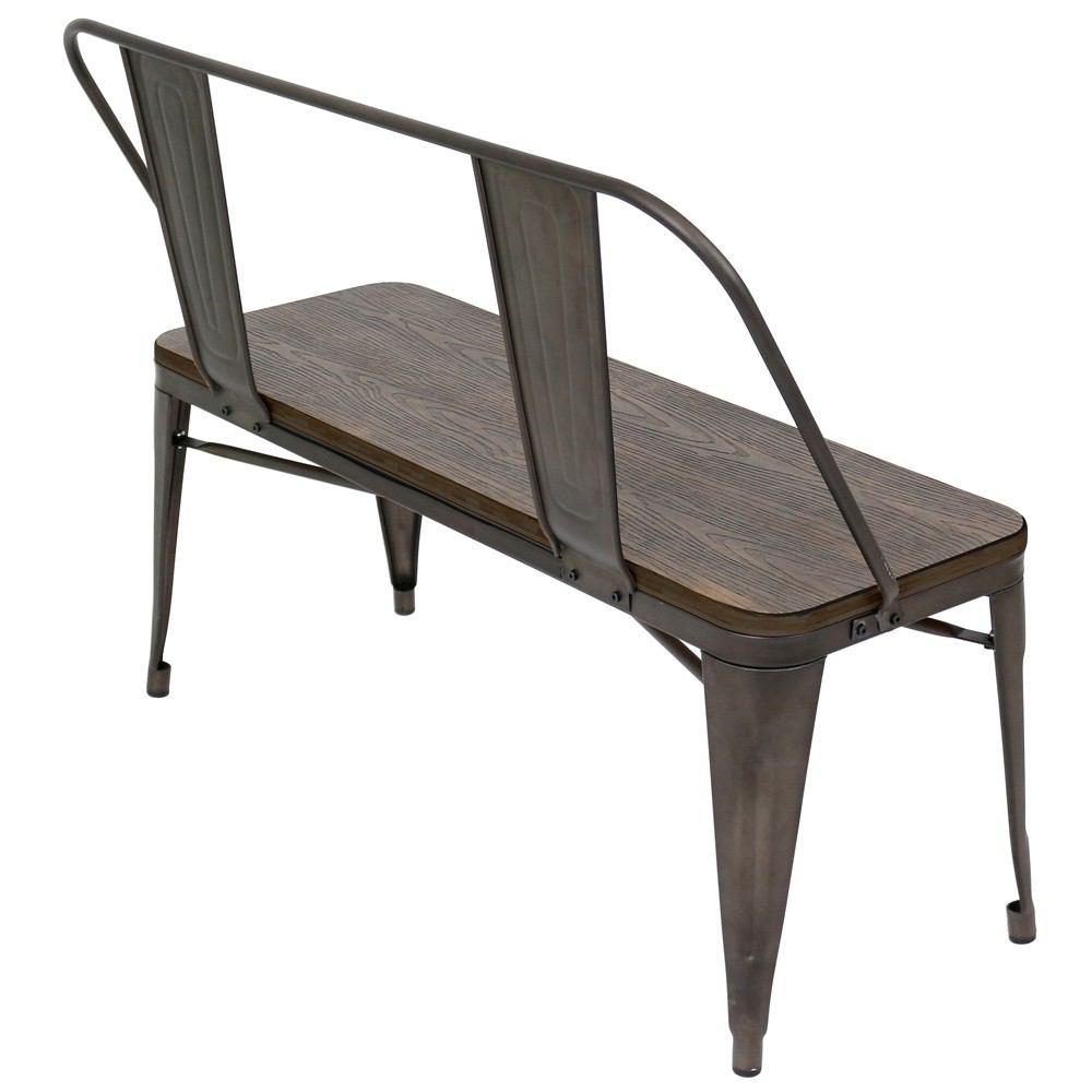 LumiSource Oregon Dining Set - Bench