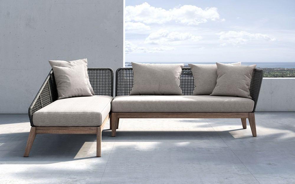 Modloft Netta Sectional Left-Facing Sofa