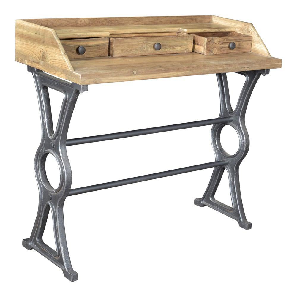 Moe's Home Collection Colt Industrial Teak Desk