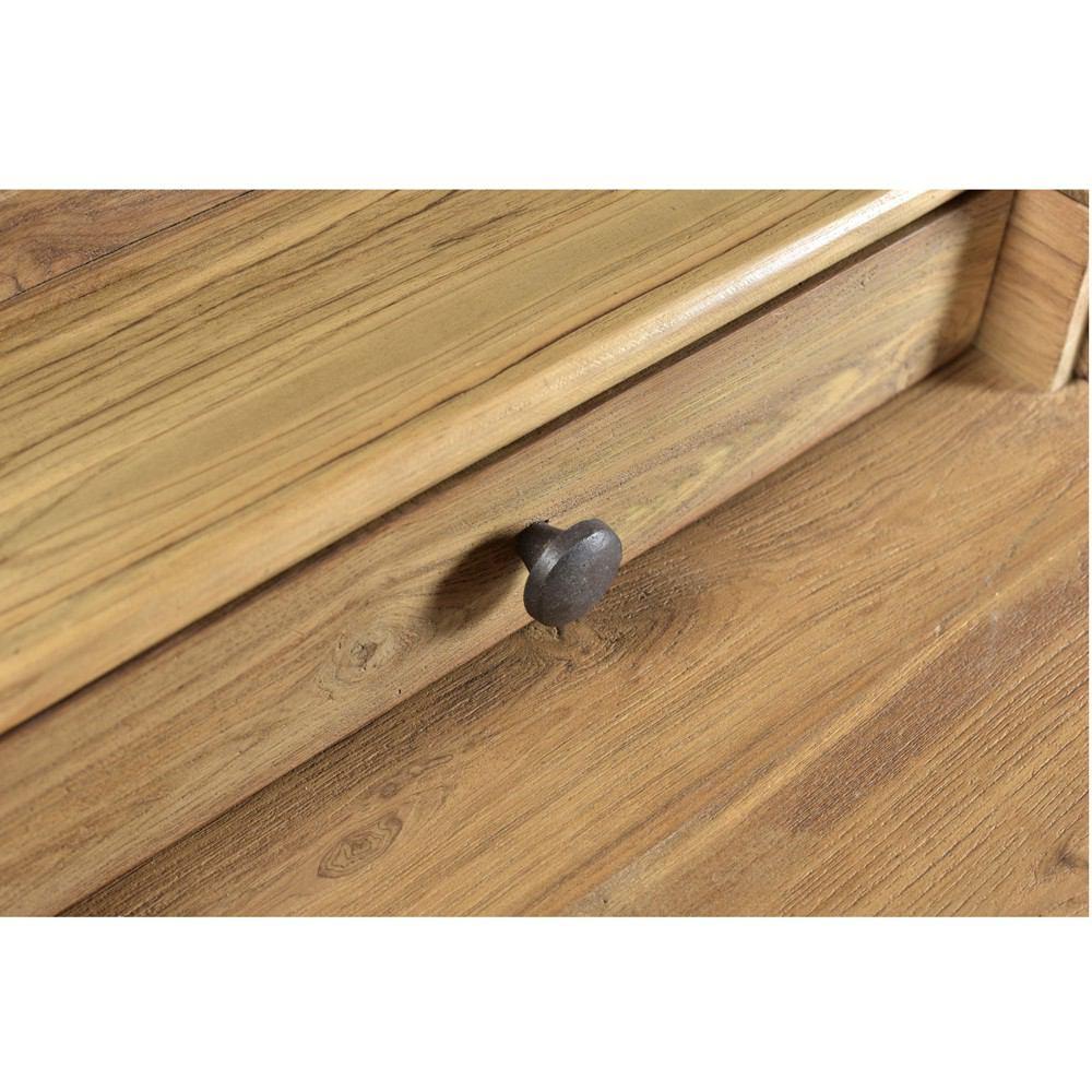 Moe's Home Collection Colt Industrial Teak Desk